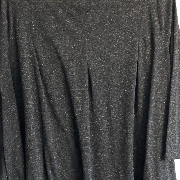 WE THE FREE Top Tambourine Tee Scoop Neck Flowy 3/4 Sleeve Gray Size Medium - Picture 5 of 7